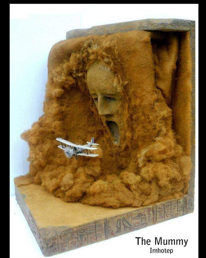 The Mummy Imhotep 1/72 scale diorama