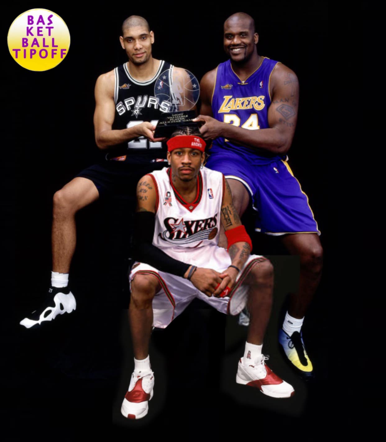 In the 2000-2001 NBA season, Allen Iverson and Tim Duncan were 