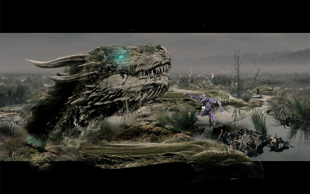 Wip of the creature caster zombie dragon.