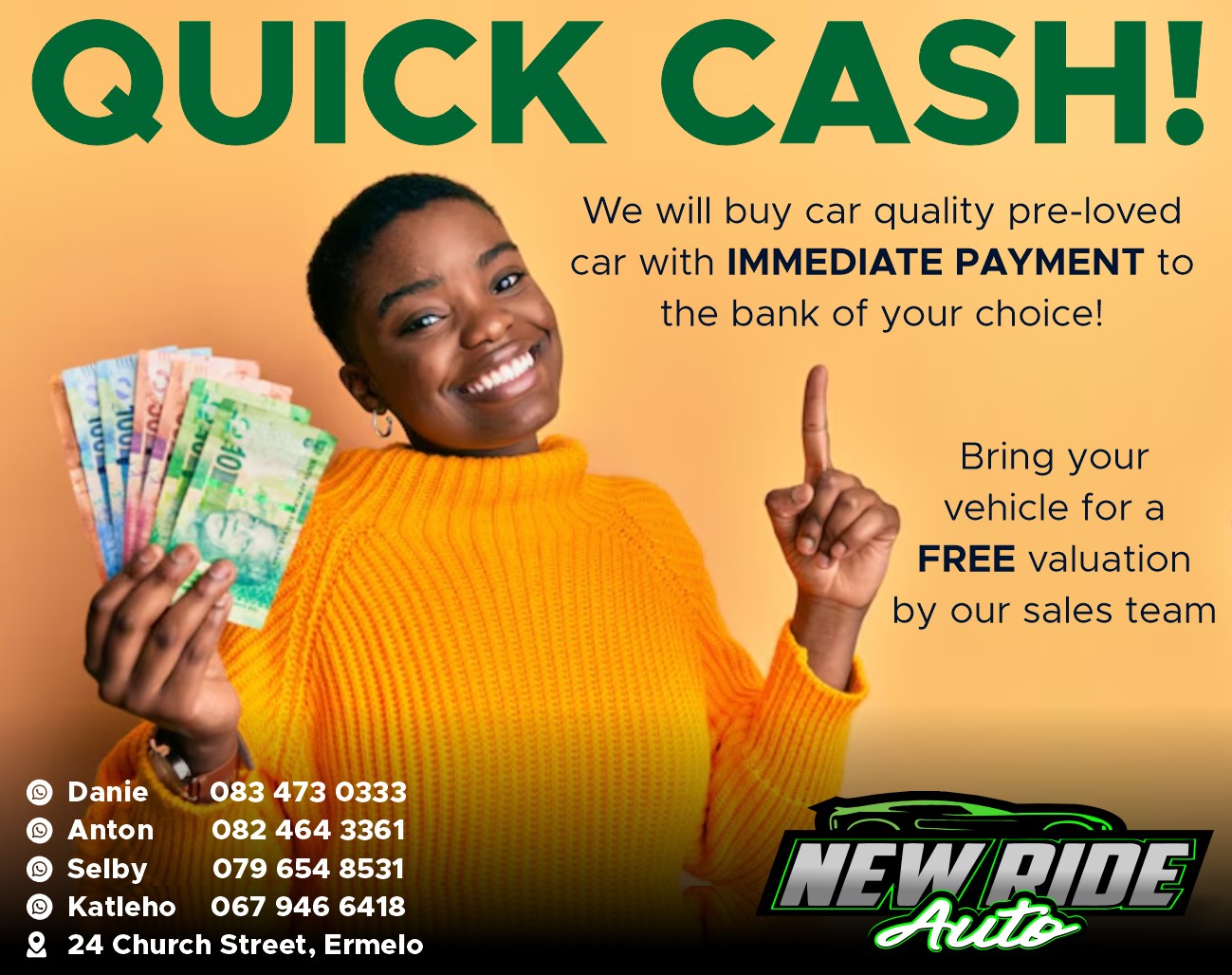 New Ride Auto Sales Ermelo | Ermelo
