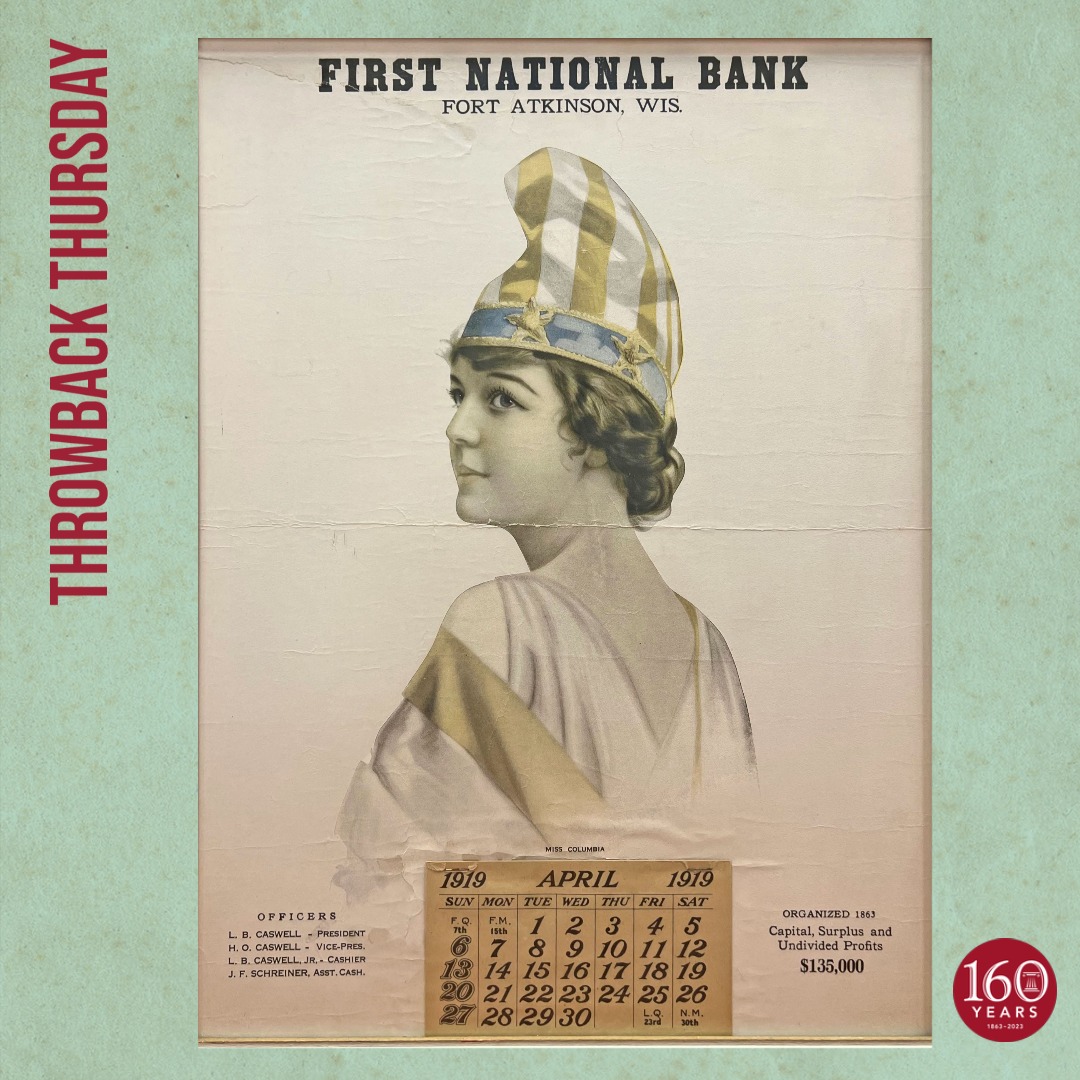 Premierbank's 100-year-old vintage calendar