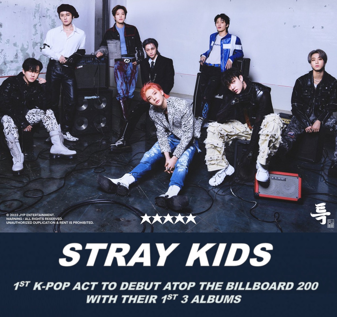 Stray Kids is the first Korean/K-Pop Act to debut at #1 on the