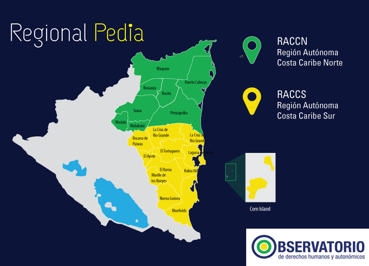 Regional Pedia - MAPA DE LAS REGIONES AUTÓNOMAS DEL CARIBE... | Facebook