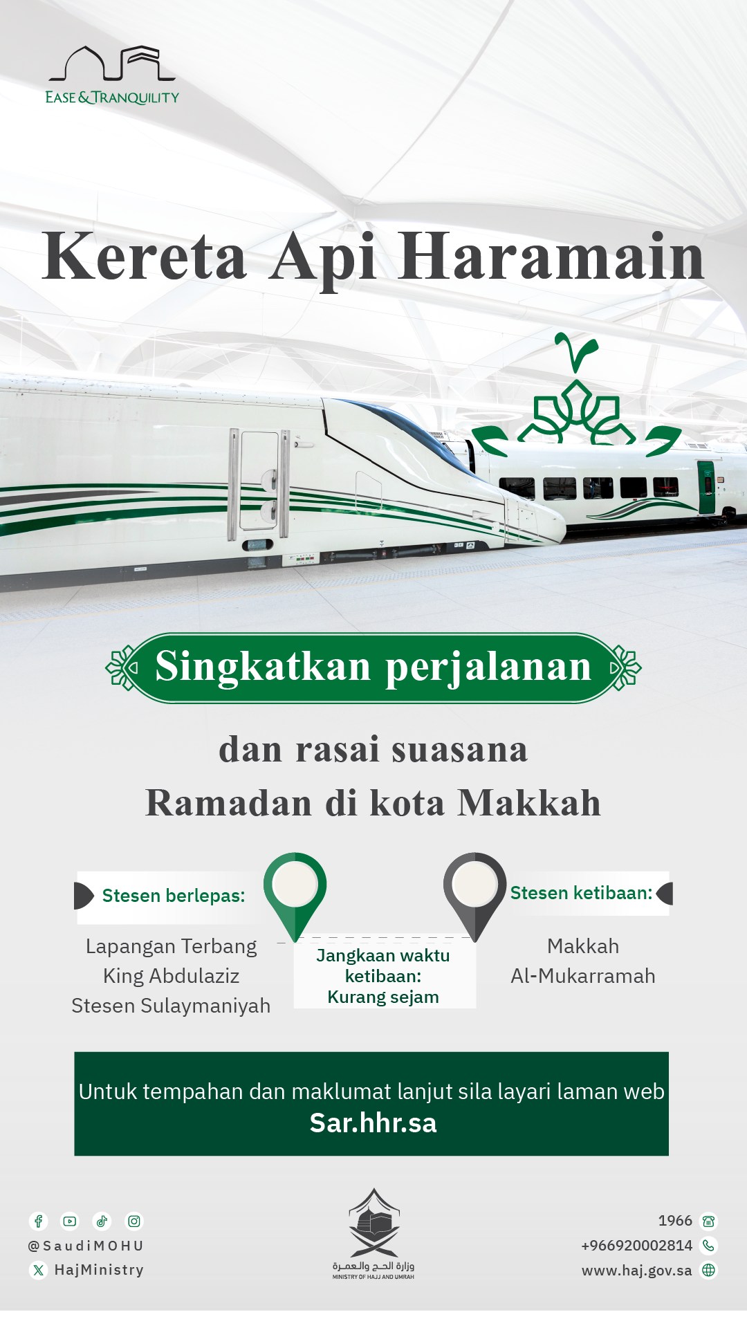 Kementerian - #Kereta_Api_Haramain adalah pilihan yang sesuai untuk ...