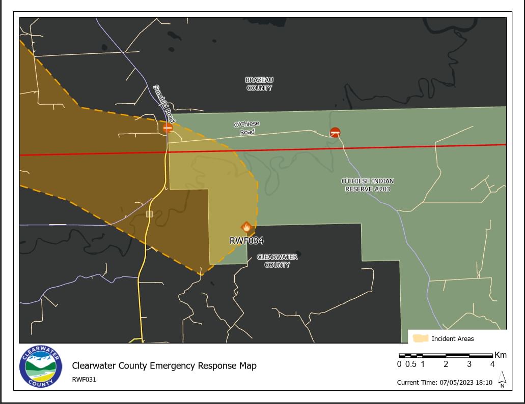 ROAD CLOSURE (RWF034) - Due to a... - Clearwater County | Facebook