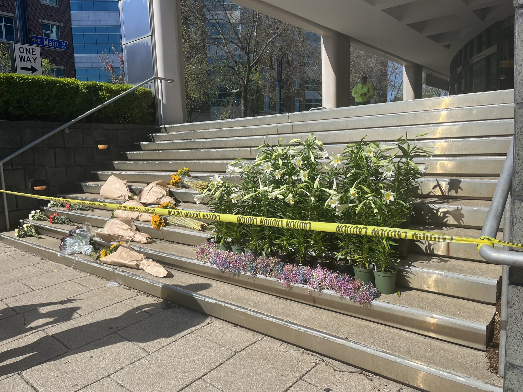 A memorial is growing on the steps of... - Hayden Ristevski | Facebook