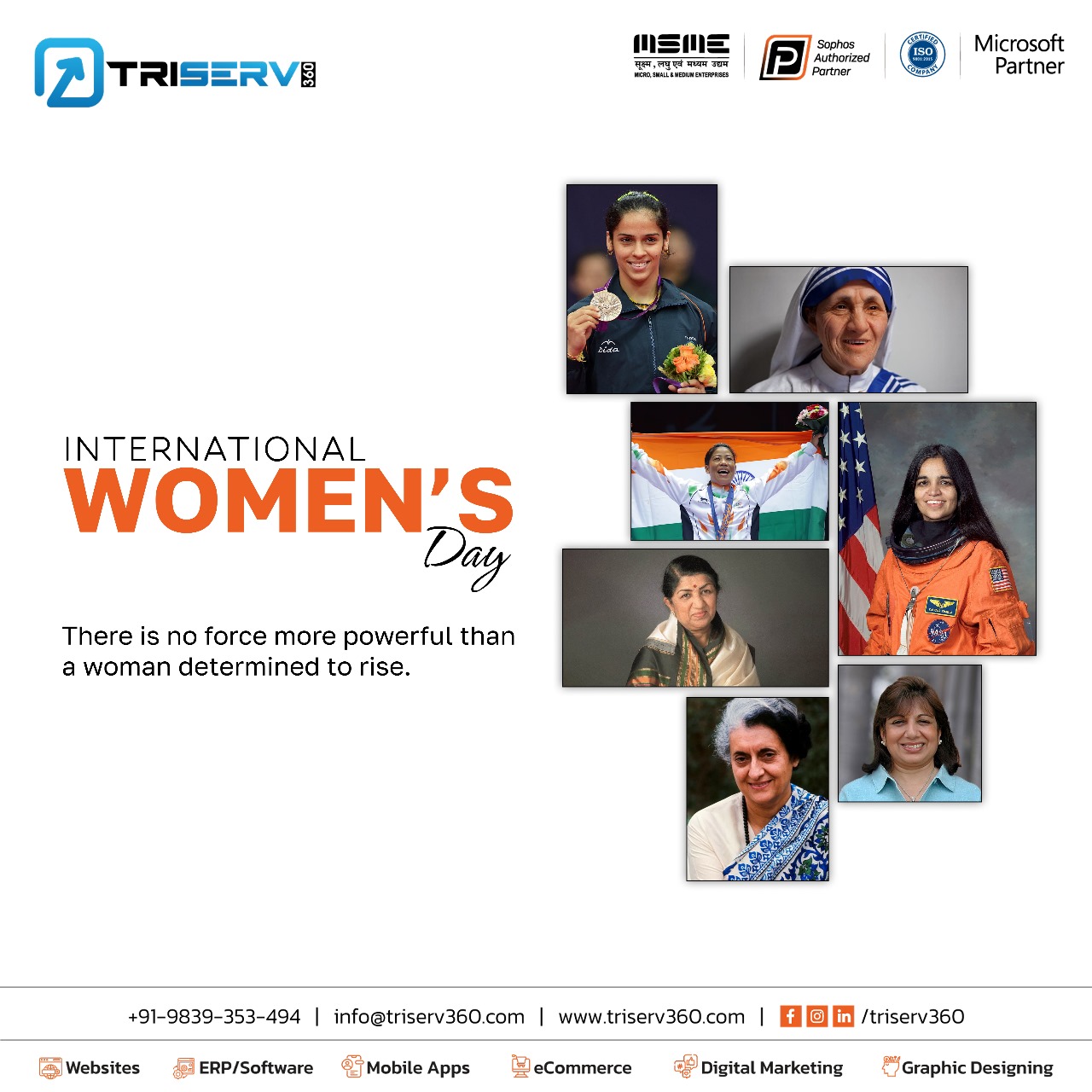 Triserv - 🌸 Celebrating the Power of Women! 🌸 From breaking barriers to ...