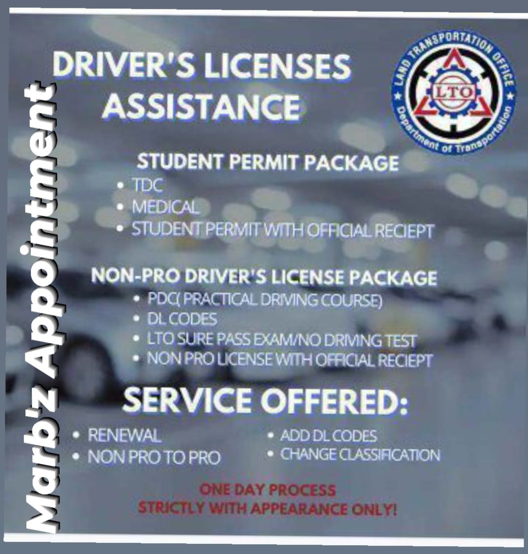 2025 NA WALA KAPADIN DRIVER'S... - Marb'z Appointment | Facebook