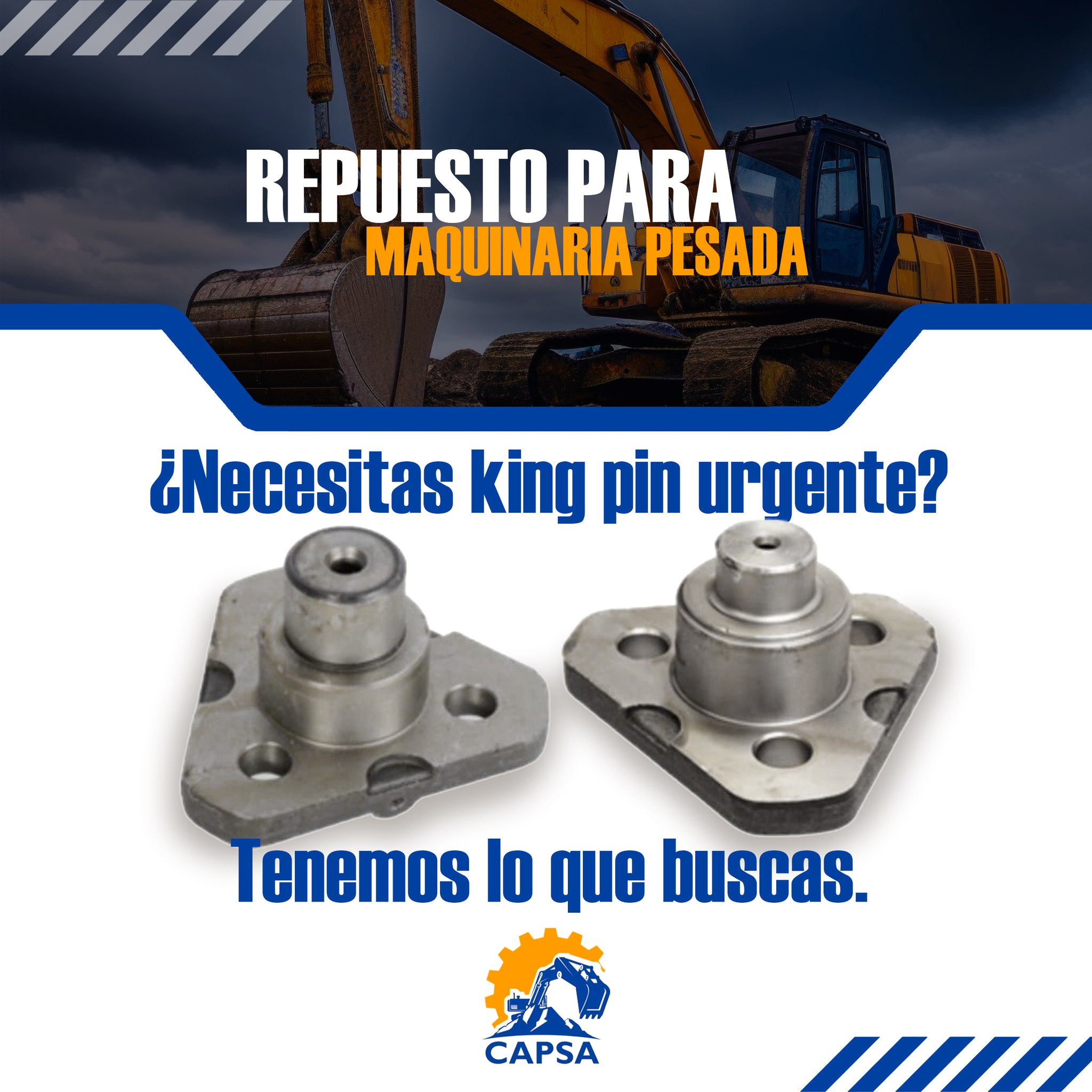 CAPSA - 🔩 King Pin para maquinaria pesada en construcción ⚙️ ¡Maximiza ...