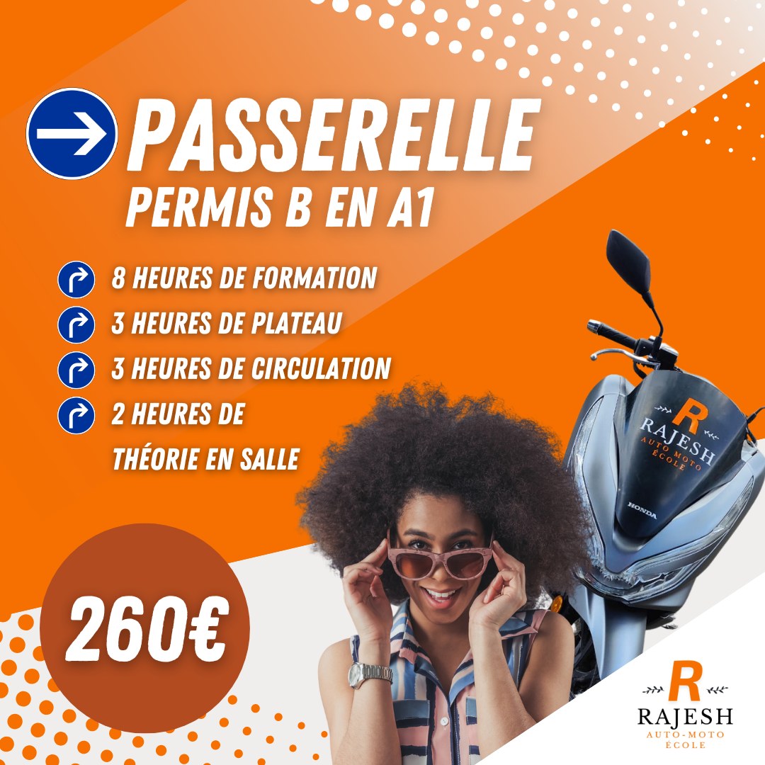 🏍️ PERMIS A1 🏍️ Le bus est pas... - Rajesh Auto Moto Ecole