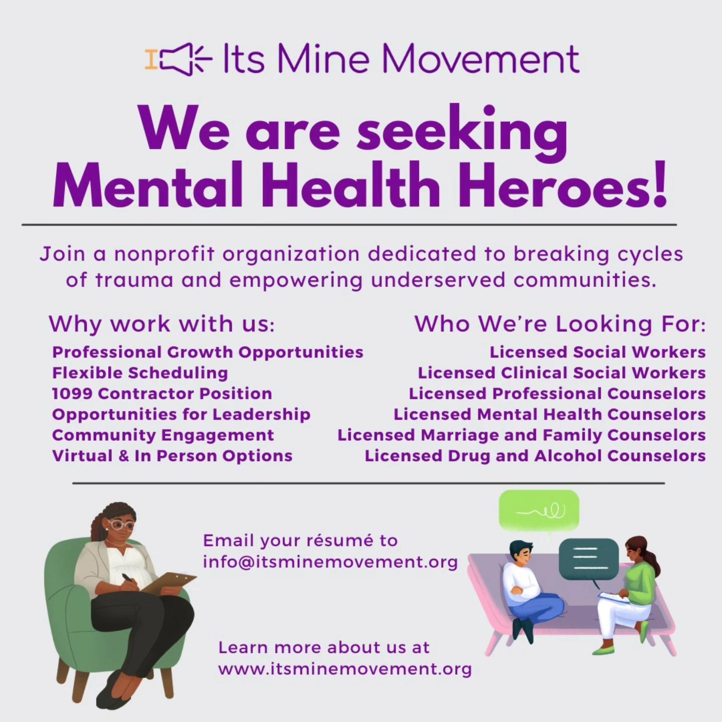 Its - We Are Hiring Mental Health Therapists Licensed to Operate in PA ...