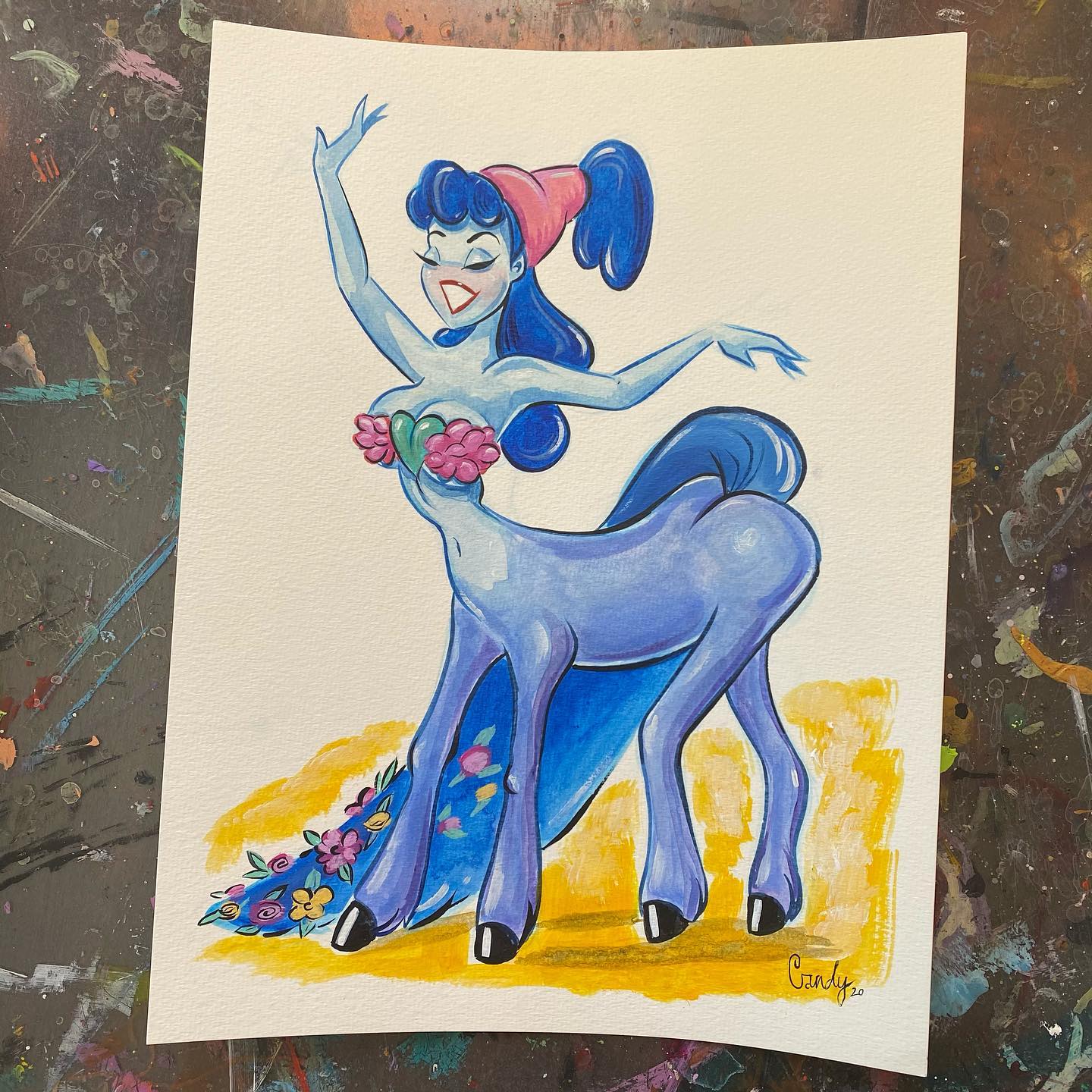 Fantasia animation art pieces from Pastoral Symphony