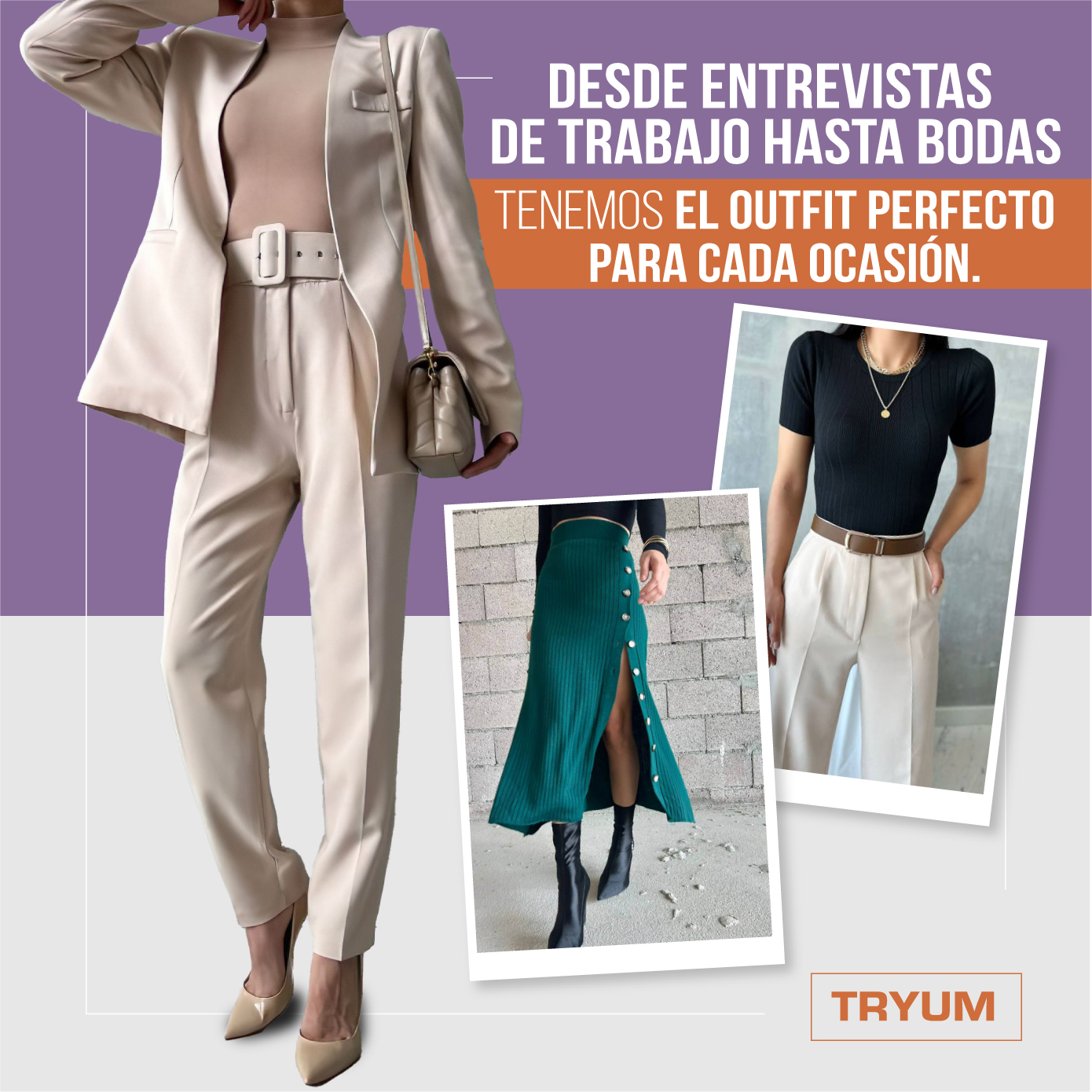 TRYUM - 🤓 ¿Buscas el outfit perfecto para cada ocasión? 🥂...