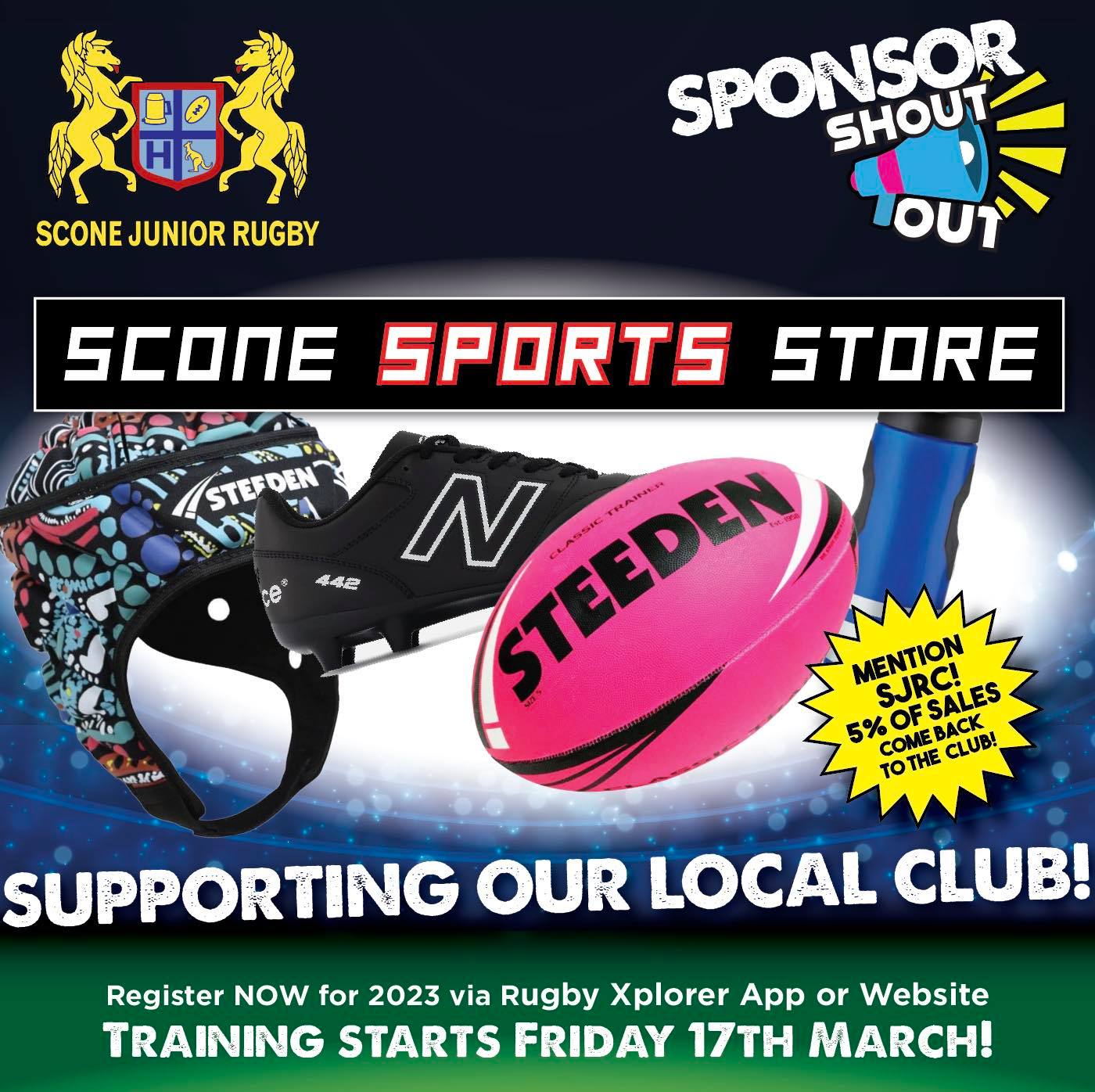 Scone - We’re proud to welcome Scone Sports Store back as a sponsor for ...