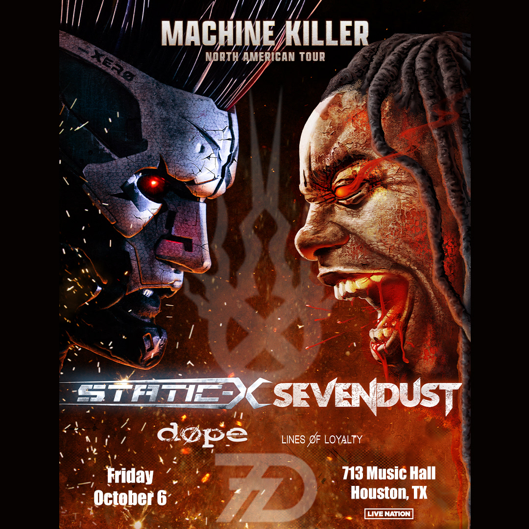 JUST ANNOUNCED » Static-X / Sevendust w/ + DOPE +, Lines Øf