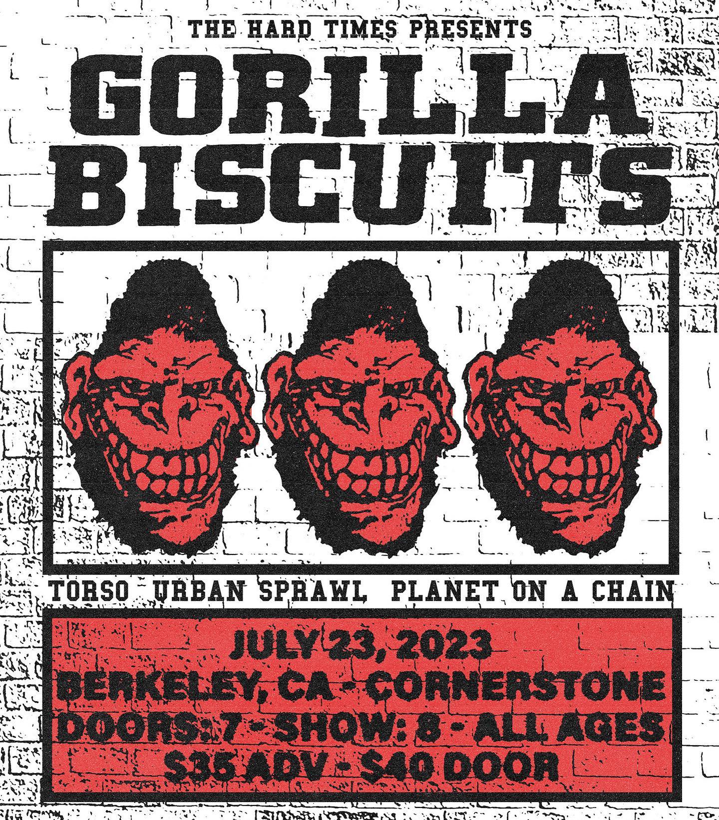 Gorilla Biscuits and GZA headline next month's first ever free