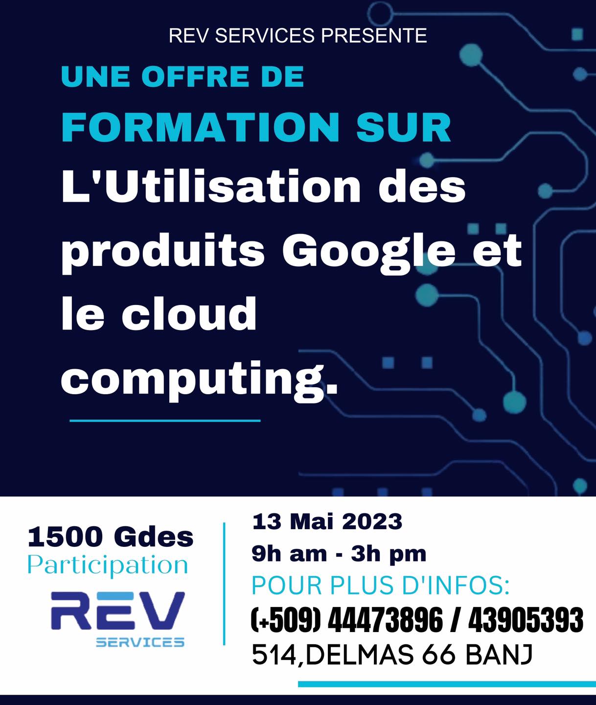 REV Services - Ne laissez pas les opportunités vous passer sous le nez ...