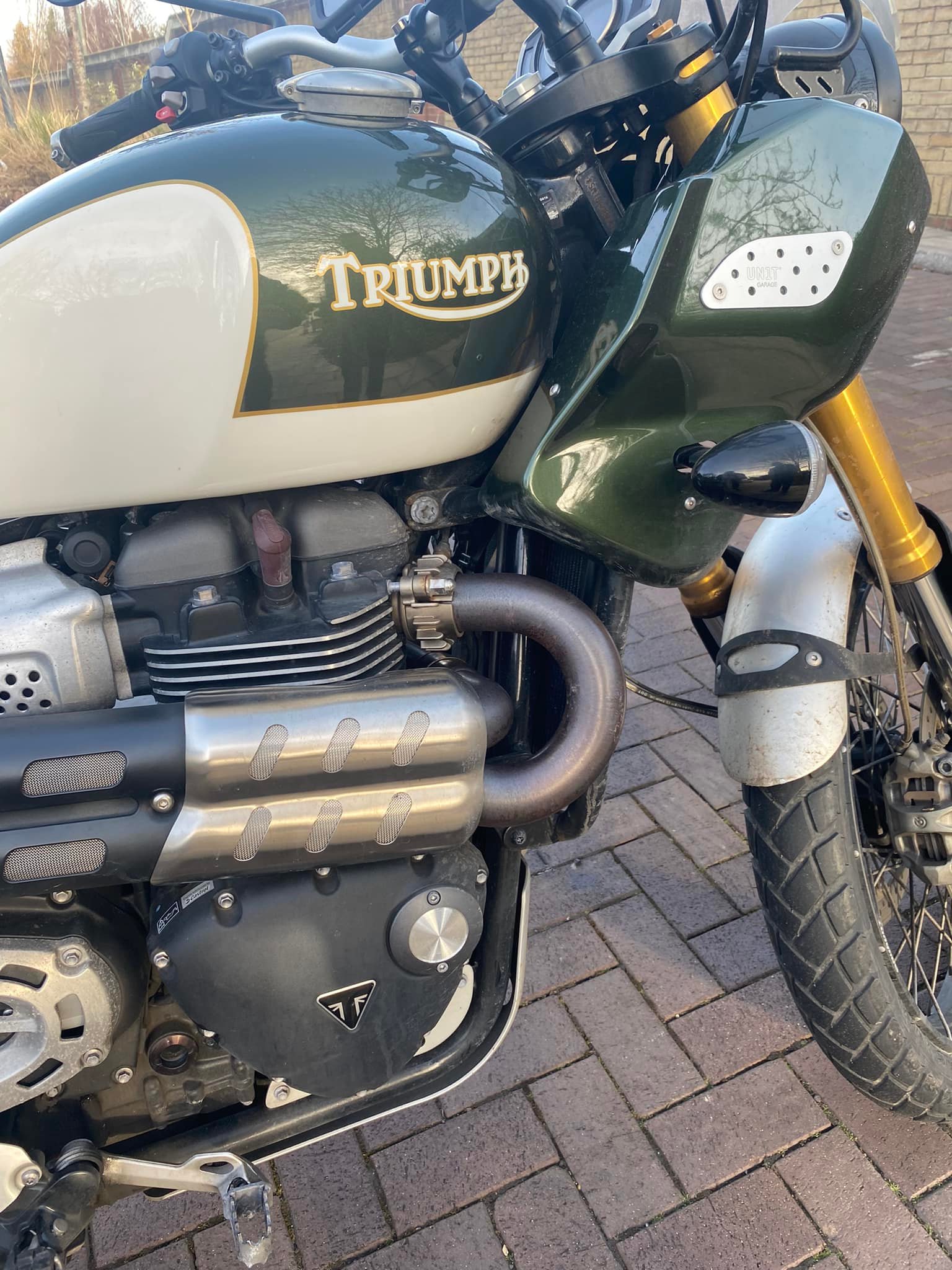 New customers Before photos Triumph... - Ride squeaky clean