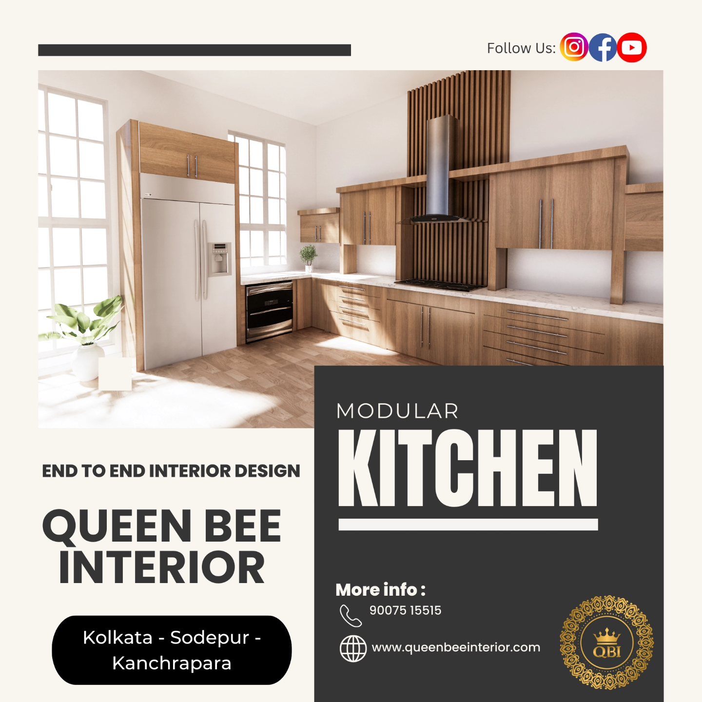 🌟 Transform your kitchen with modern,... - Queen Bee Interior | Facebook