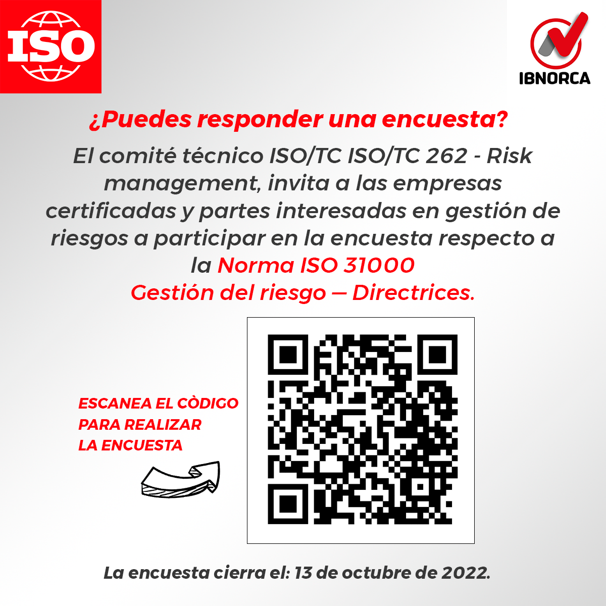 Ibnorca - El comité técnico ISO/TC ISO/TC 262 - Risk... | Facebook