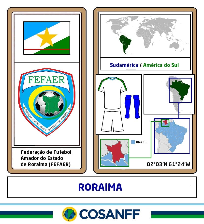 . RORAIMA . . Organização: Federação de Futebol Amador do Estado de ...