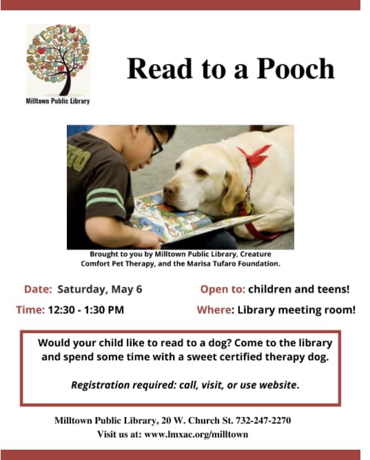 Milltown - Did you know that your child can read to a Pooch at the ...