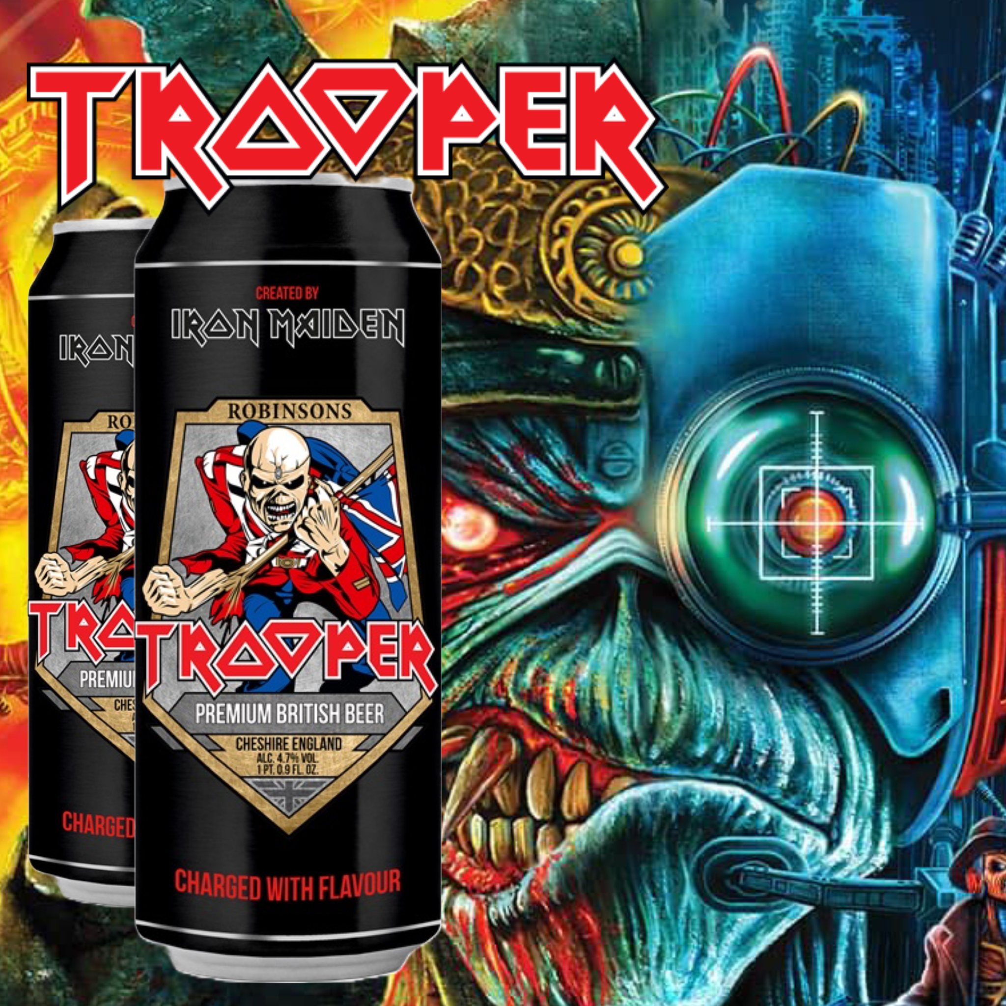 Iron Maiden Trooper - Day Of The Dead Stout beer label design for