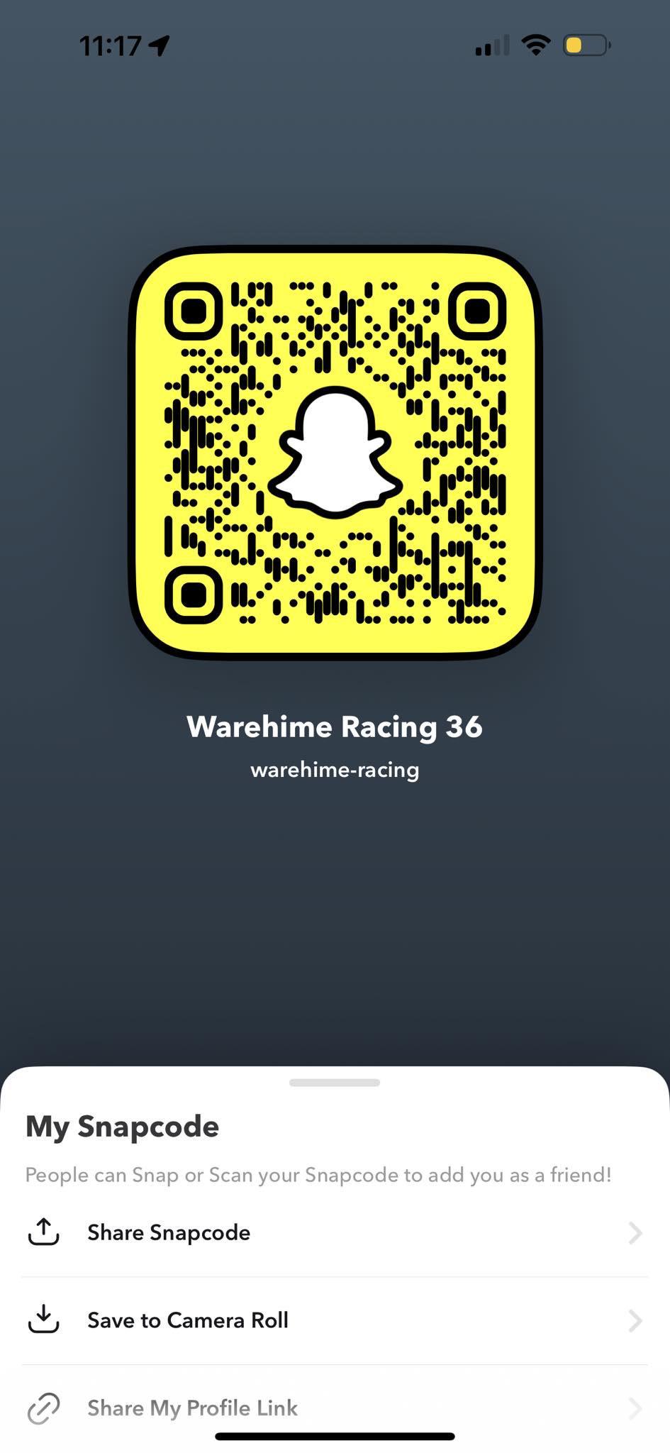 Warehime - ‼️ GOOD NEWS ‼️ We made a racing Snapchat for updates, pics ...