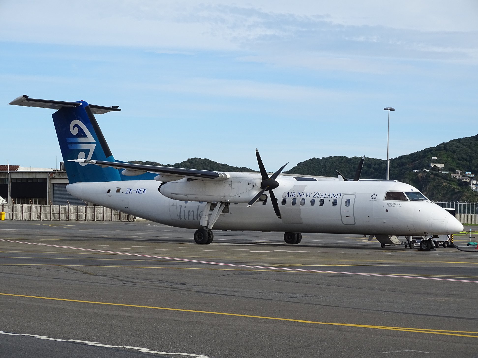Air New Zealand Bombardier Q300 (Dash 8) aircraft at Wellington