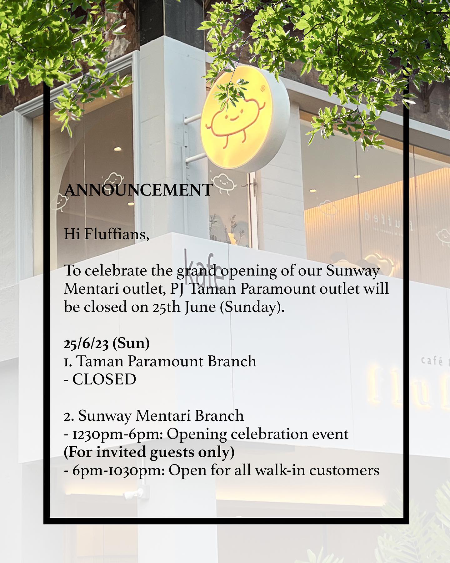 Fluffed - Hi Fluffians, To celebrate the grand opening of our Sunway ...