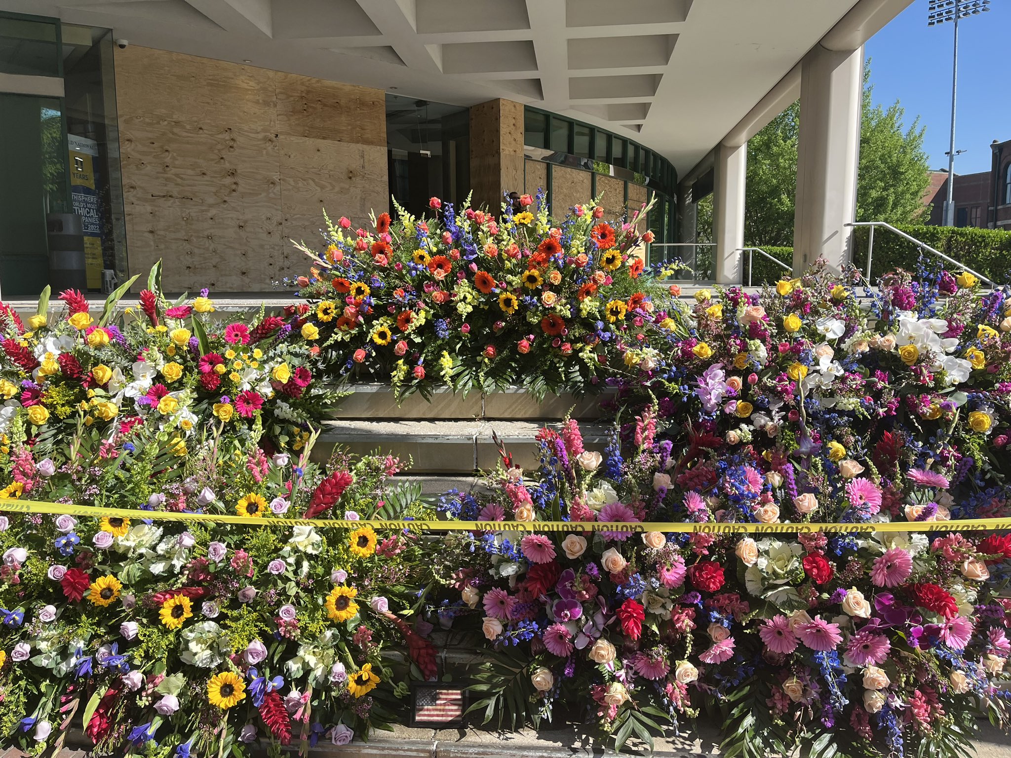 The memorial for the mass shooting... - Hayden Ristevski