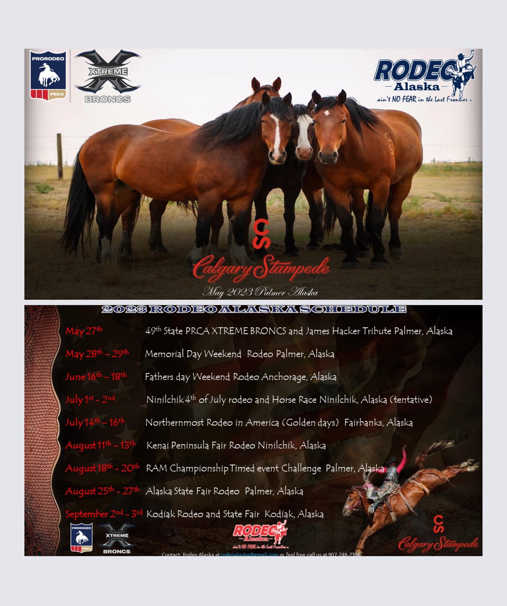 RODEO - RODEO ALASKA SCHEDULE ALERT!!! Rodeo Alaska continues to leave ...