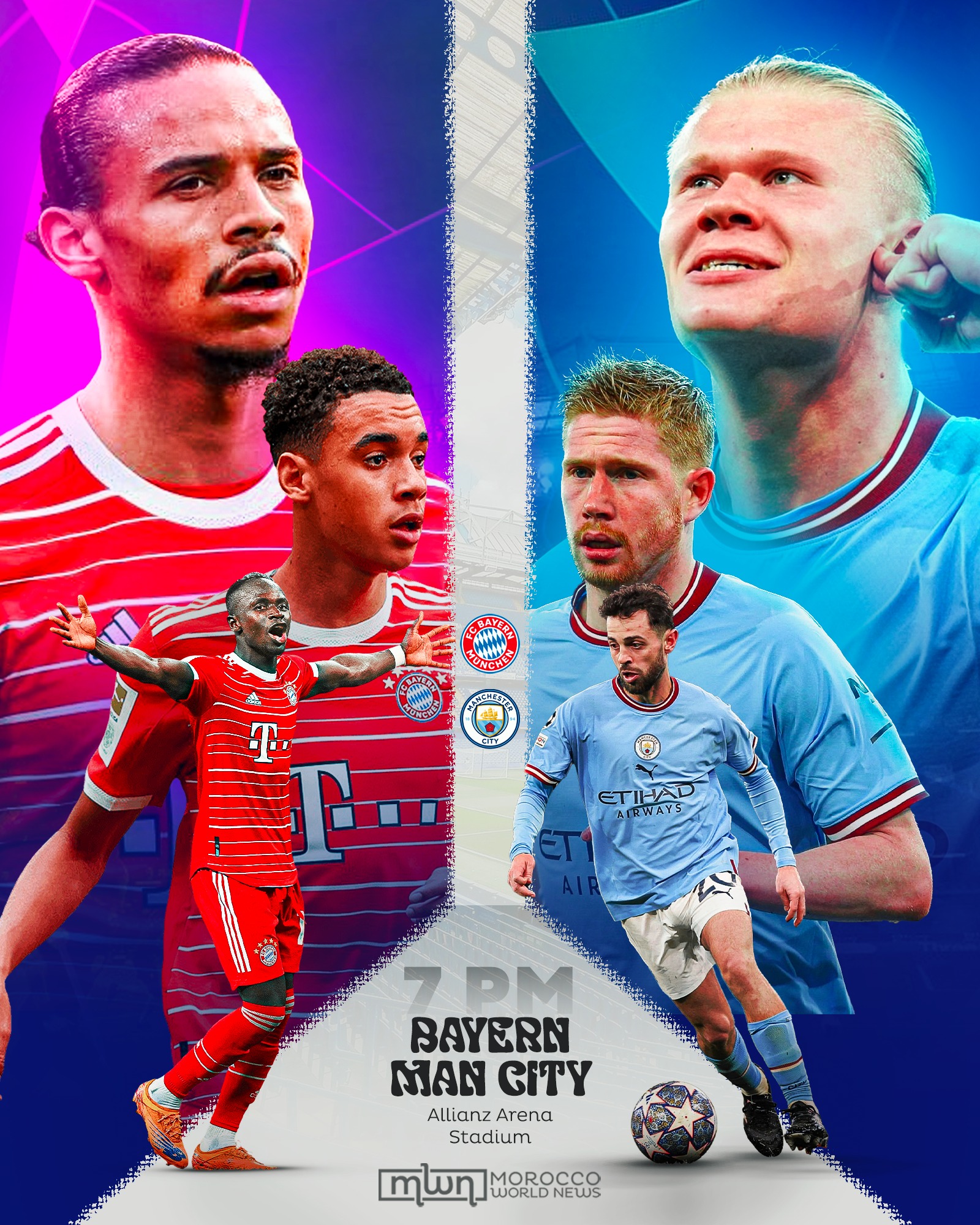 FC Bayern vs Manchester City Tシャツ | ヤマダウェブコム