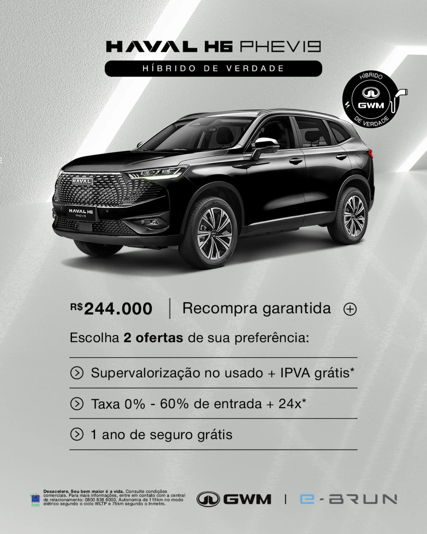 E-Brun - Conheça todos os detalhes do híbrido de verdade, Haval H6 ...