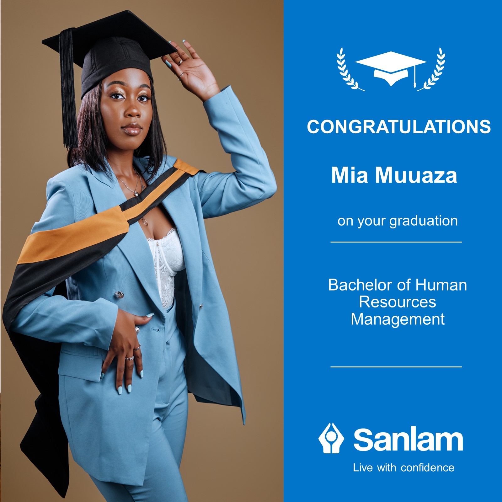 Sanlam Namibia - Congratulations on your graduation, Mia Muuaza! 🥳💐🎓 As ...
