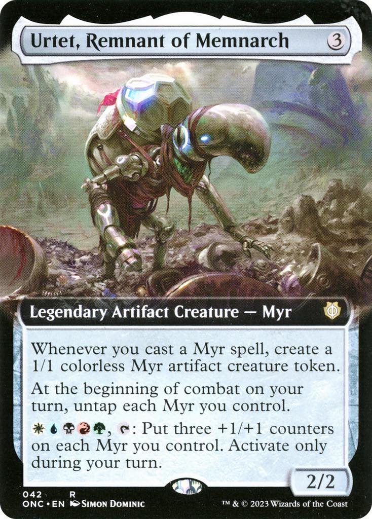 best myr cards mtg Commander Urtet Artifact Deck - 5 Color - EDH - Urtet, Remnant of Memnarch - 100 Card - Custom Magic The Gathering Deck Spend this mana only to cast Myr spells or activate abilities of Myr. Top 5 Tribal Myr Commanders