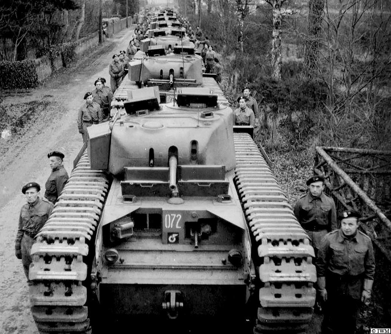British - #OTD 11 Dec 1941, Blairgowrie, Scotland. Line-up of Churchill ...