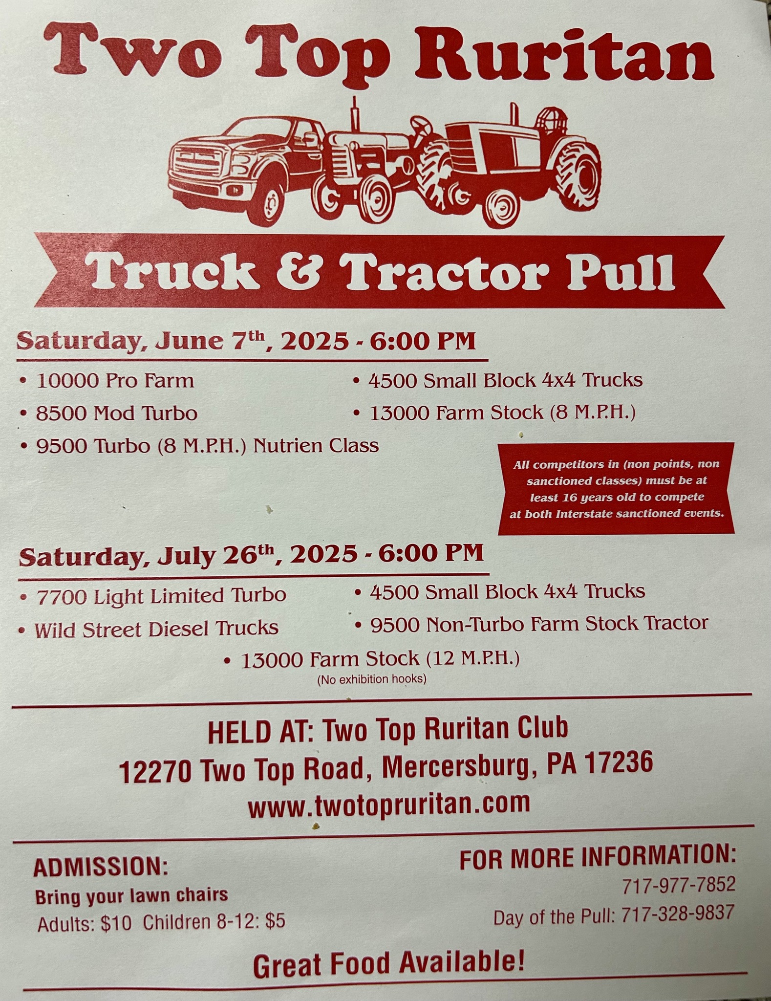Two Top Truck and Tractor Pull