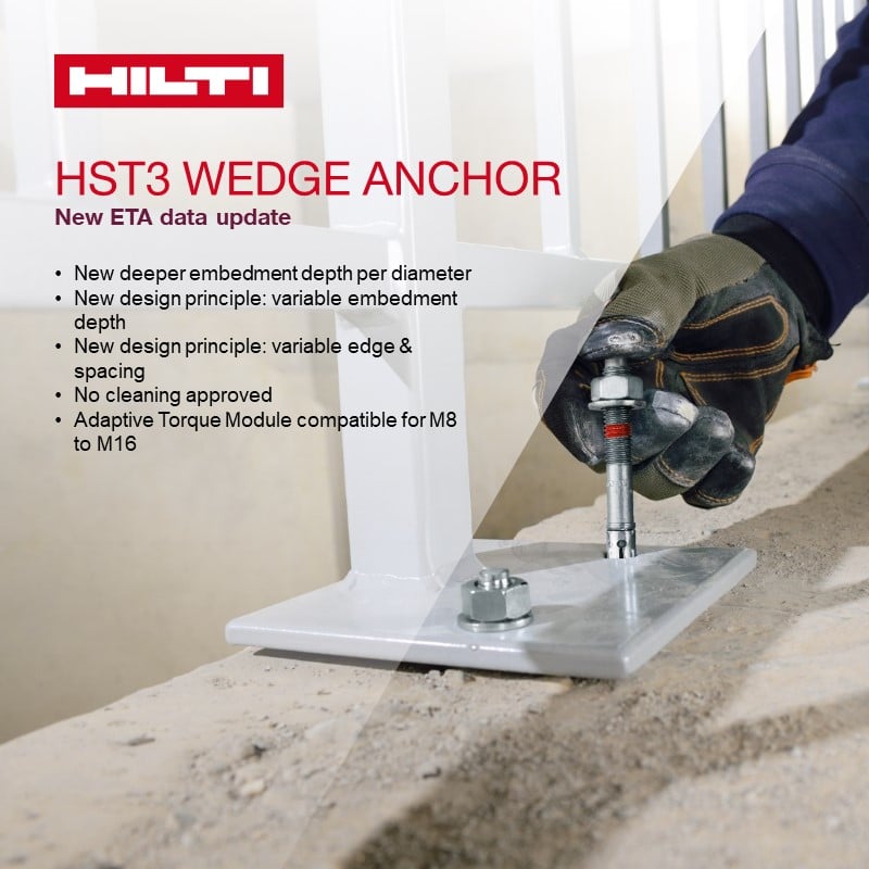 Hilti - #DidYouKnow Our HST3 wedge anchor has received... | Facebook