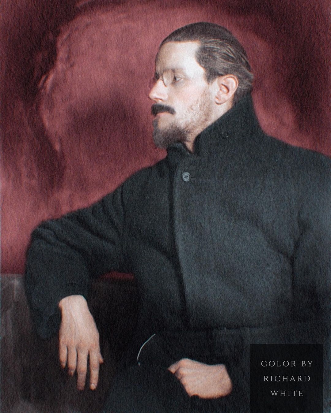Wyndham Lewis' 1920 portrait of James Joyce