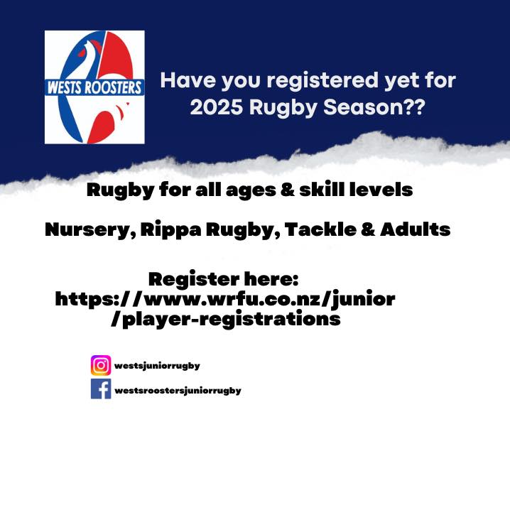 Wests Roosters Junior Rugby - Have you registered yet for the 2025 ...