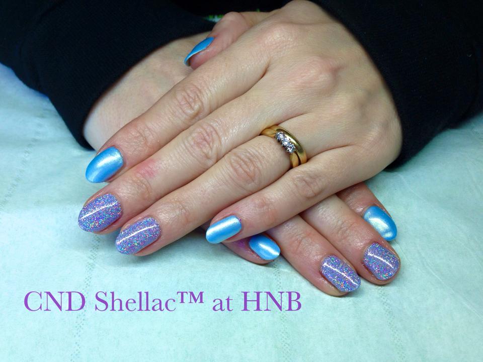 HNB - The NEW Shellac colours are beautiful, as modelled...