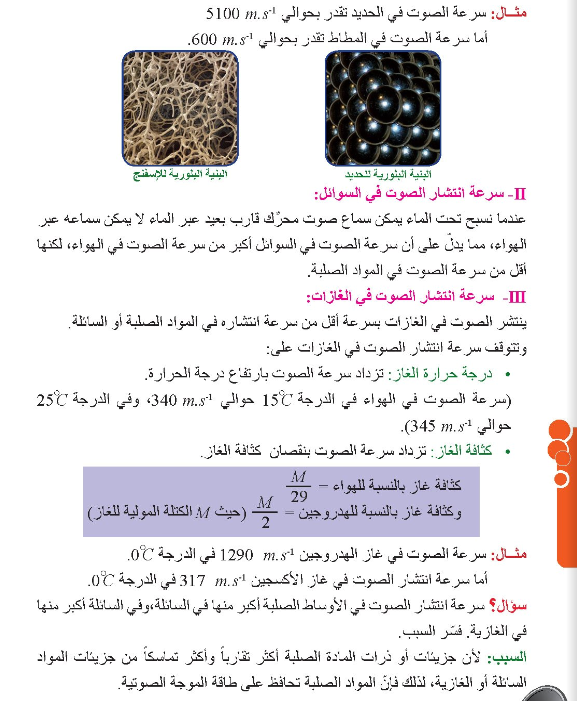 كيف ينتشر الصوت في مدرسة أون لاين الصف التاسع فيزياء فيسبوك
