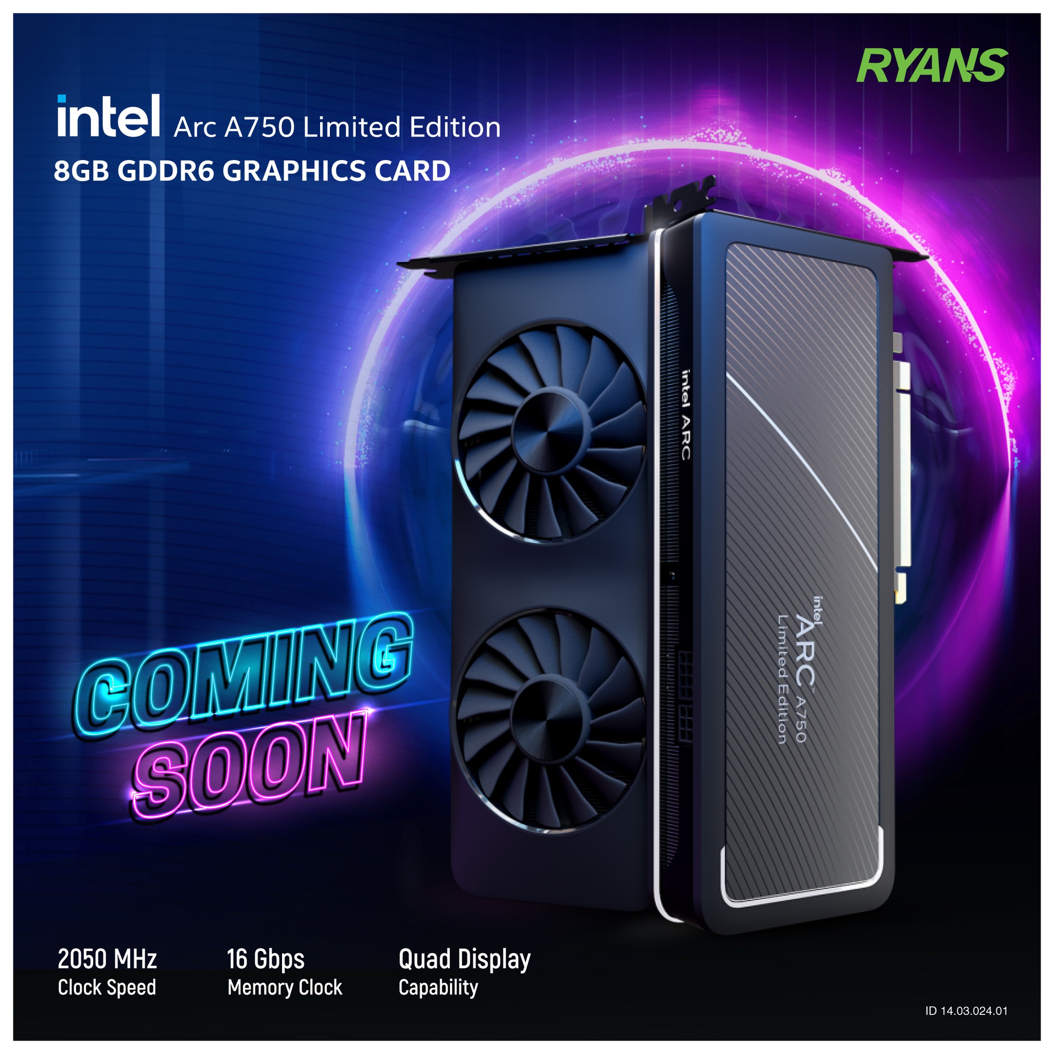intel arc a750 limited edition 8gb graphics card 8 gb GDDR6 offering performance and power efficiency. Intel Arc A750 Review -