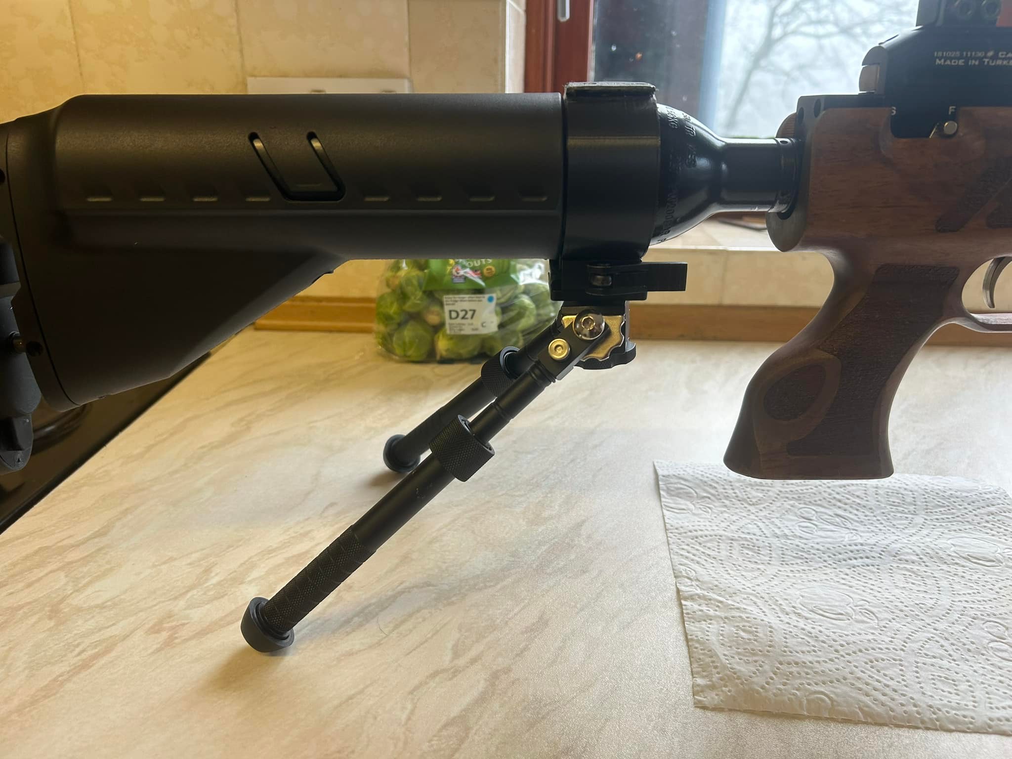 Supporto A Morsetto Per Bipiede Kral NP 02 – Attacco Picatinny In Plastica Nera – AGMS UK - Foto 5