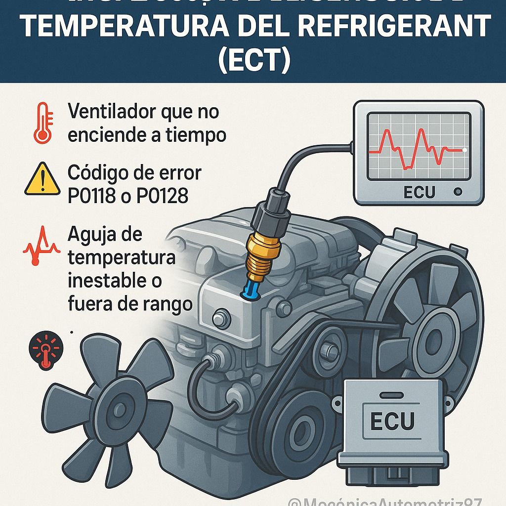 Mecánica - 🌡️ Sensor ECT – Temperatura del Refrigerante Bajo Control 📍 ...