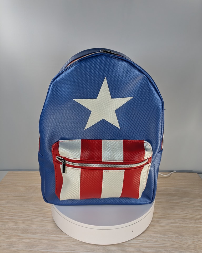 captain america endgame hero mini-backpack Loungefly 80th Anniversary Sheild Mini Backpack Wield the shield as a Loungefly backpack Loungefly Marvel Captain America Infinity