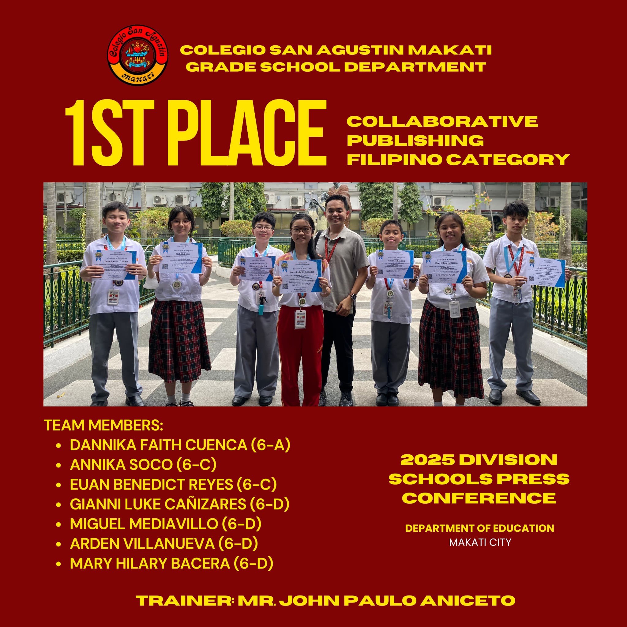 Colegio San Agustin Makati... - Colegio San Agustin Makati