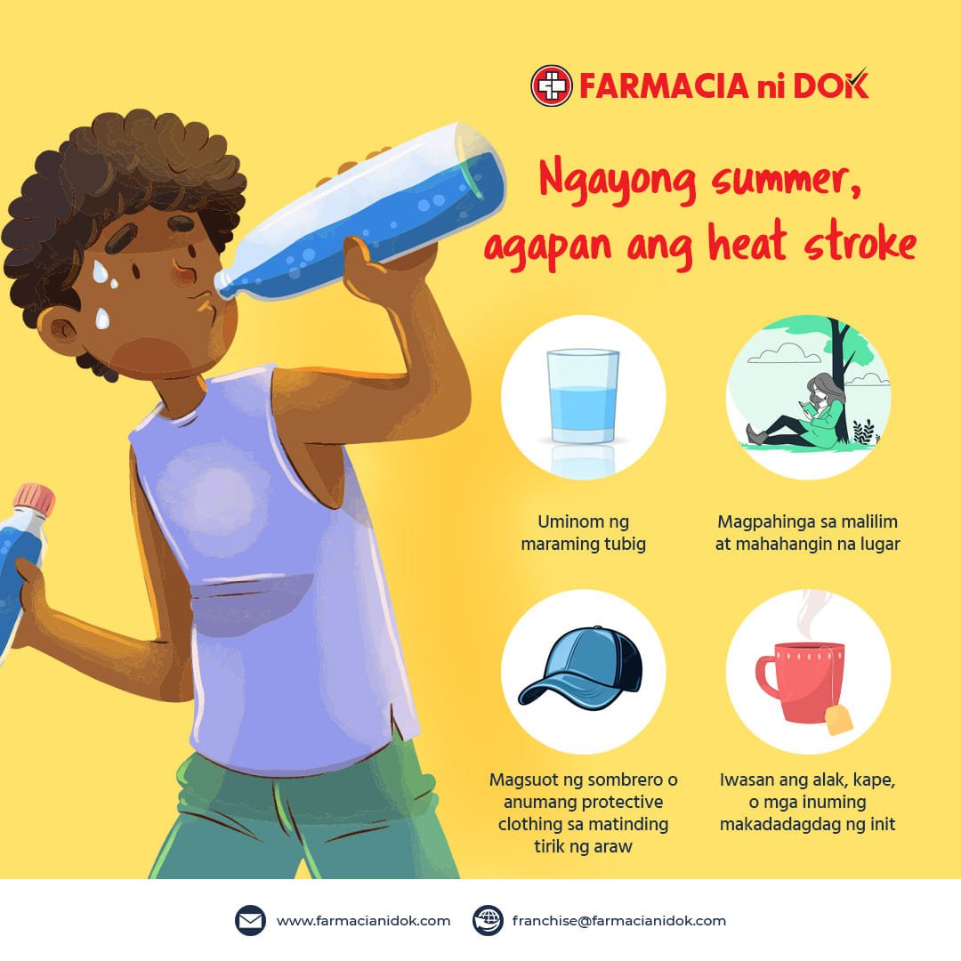 Farmacia - Ang init! 🥵 𝐈𝐰𝐚𝐬𝐚𝐧 𝐚𝐧𝐠 𝐇𝐞𝐚𝐭 𝐒𝐭𝐫𝐨𝐤𝐞 Ngayong patuloy pa rin ...