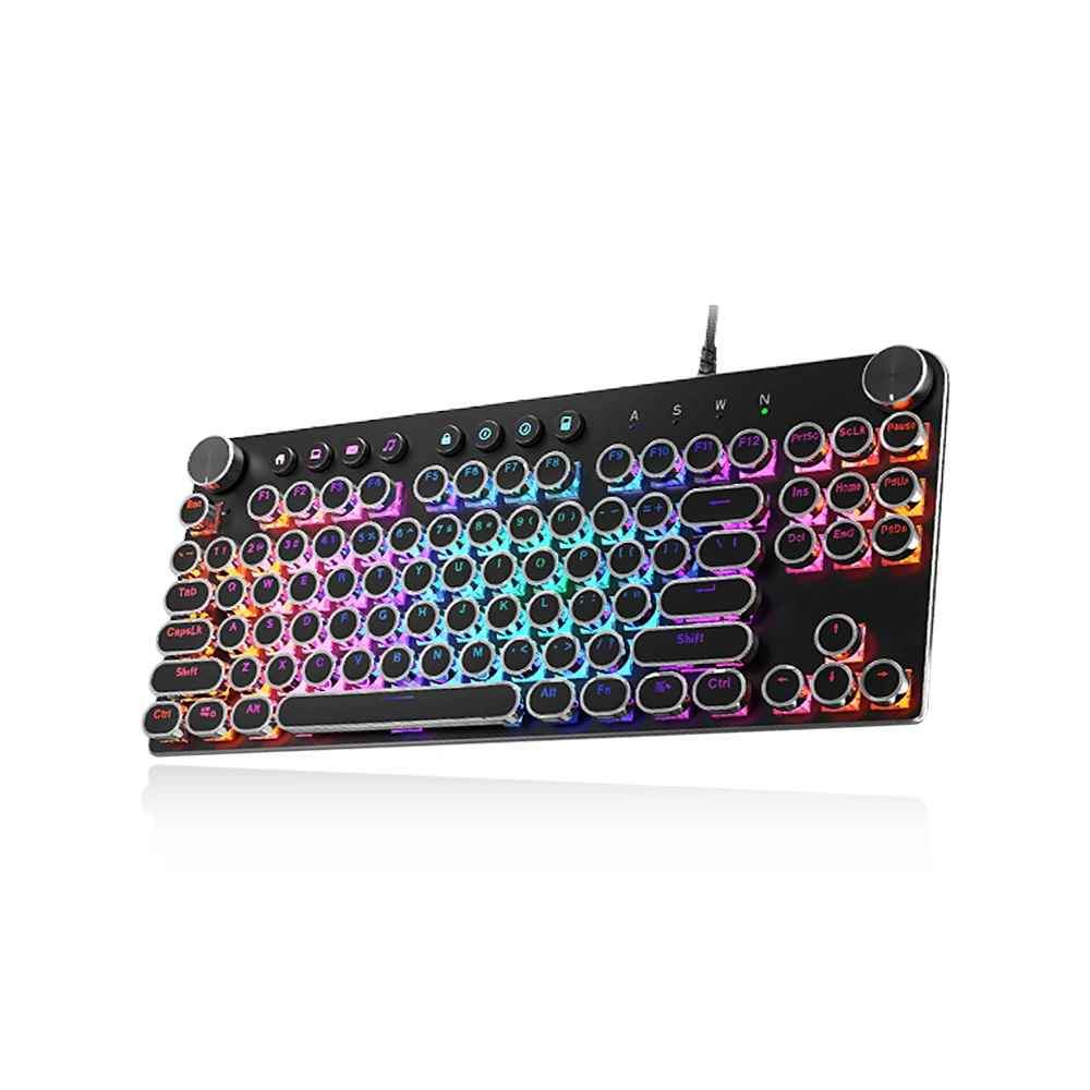 Teclado mecánico RGB 'Stoga MK11', switches azules, anti ghosting ...